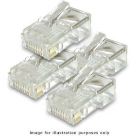 1K pcs Trade Pack Xclio UTP Male RJ45 Connectors 8 Pin (CAT5-6) Ready