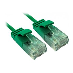 0.5M Slim Moulded Gigabit Ethernet Cable RJ45 Green