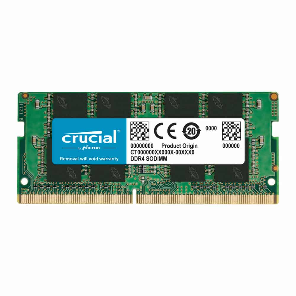 (image for) Crucial 32GB 3200MHz Non-ECC Unbuffered DDR4 Laptop Memory