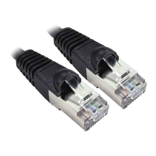 XClio 25M CAT6A SSTP-LSOH Black Patch Cable