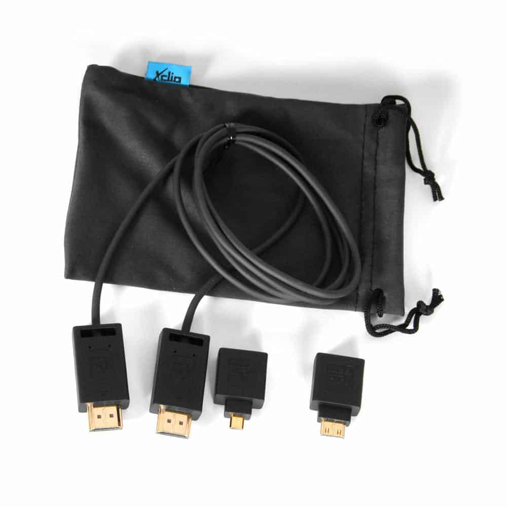 (image for) Xclio 120cm HDMI Complete Cable Kit HDMI/Mini/Micro