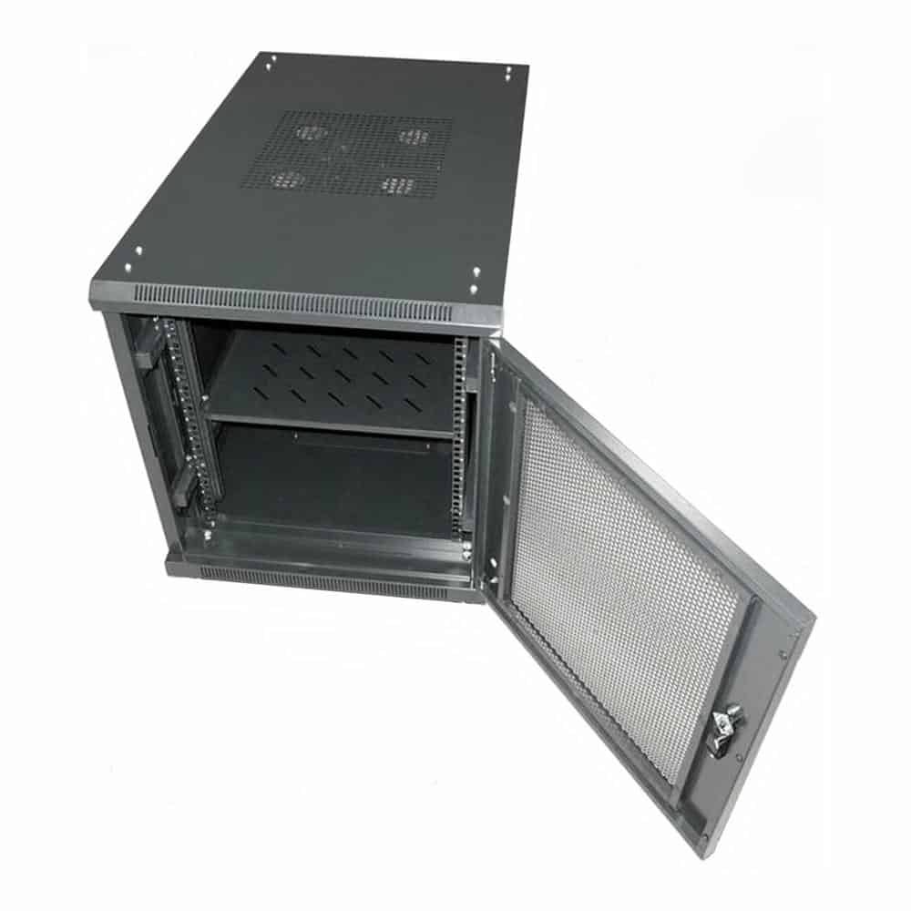 (image for) Xclio 12U 600 x 1000 Floor Standing Deep Wall Cabinet Lockable Glass Door Ready Built