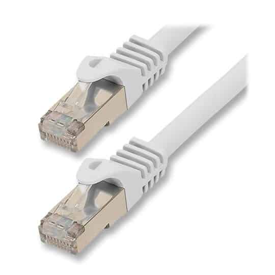 Xclio 1M White Flat CAT7 Ethernet Network Cable