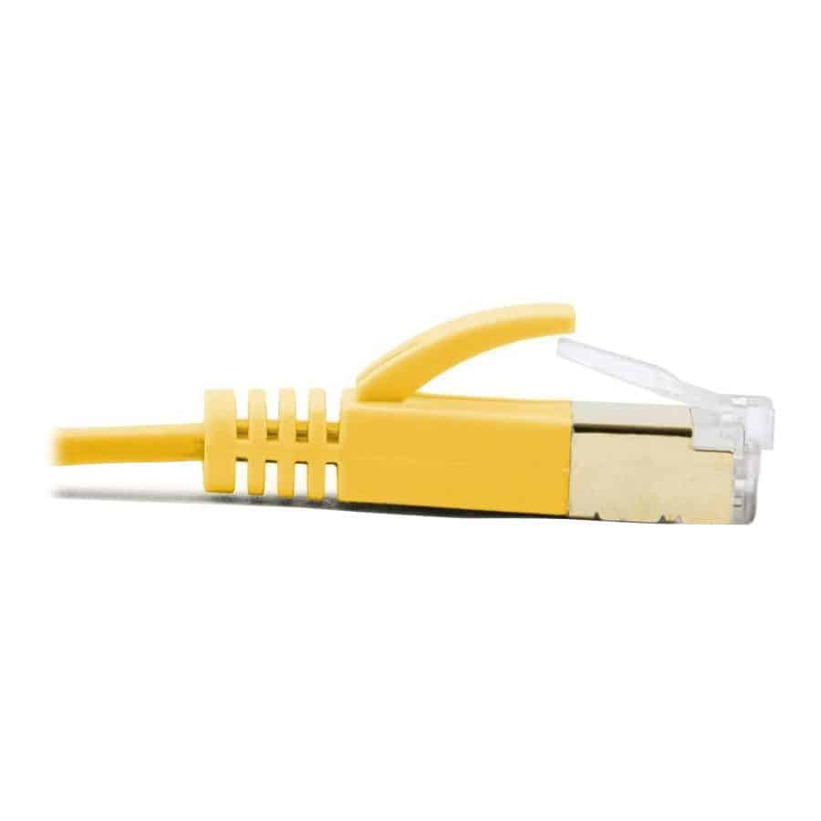 (image for) Xclio 20M Flat CAT7 Ethernet Cable Shielded Tangle Free 10Gbps RJ45 Cable LSZH - Yellow