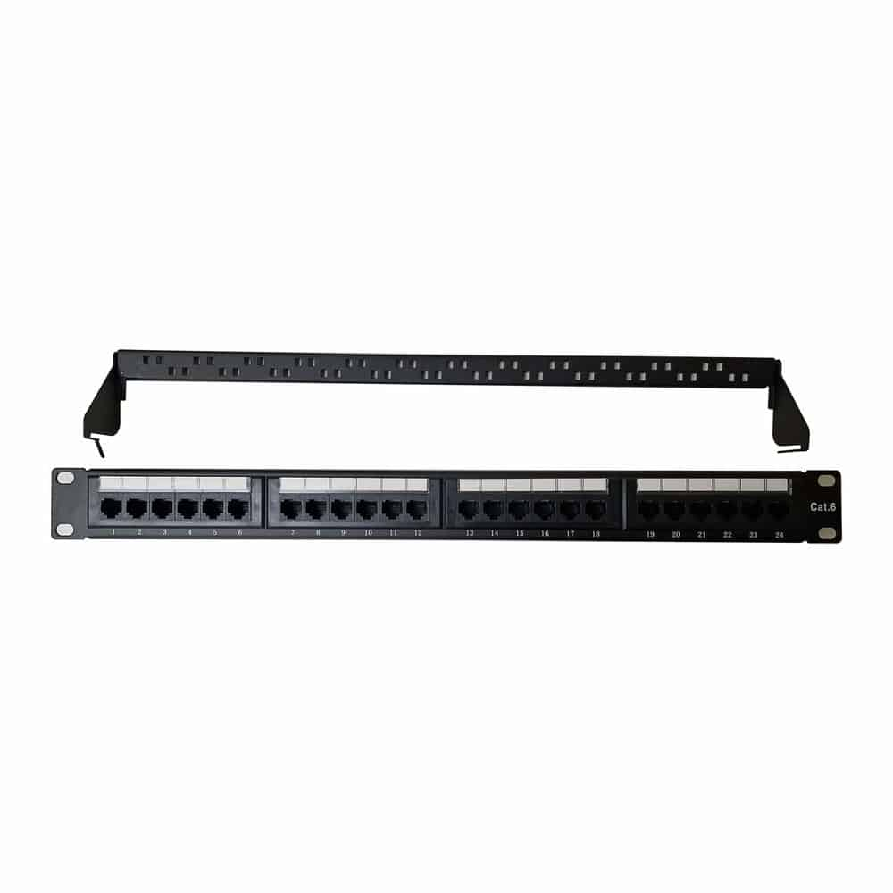 Xclio 24 Port 1U CAT6-5 SHIELDED Patch Panel 19- FTP