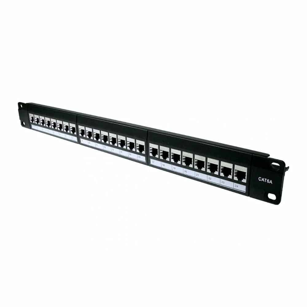 Xclio 24 Port1U CAT 6 Shielded Patch Panel