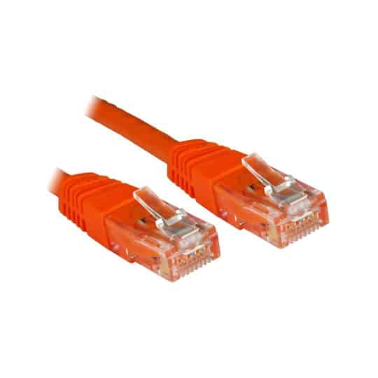 Xclio CAT6 0.25M Snagless Moulded Gigabit Ethernet Cable RJ45 Orange