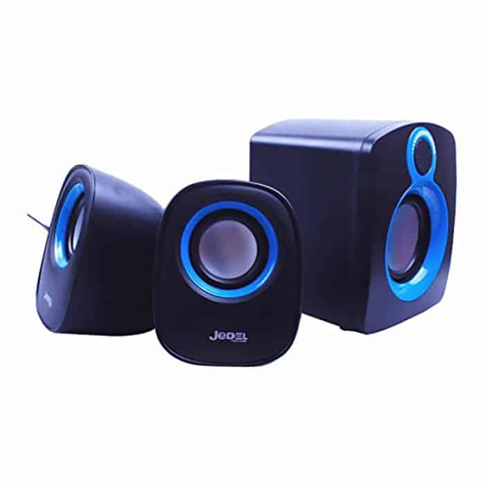 (image for) Xclio Compact 2.1ch with Subwoofer Desktop Speakers USB Bus Powered with Built in Soundcard