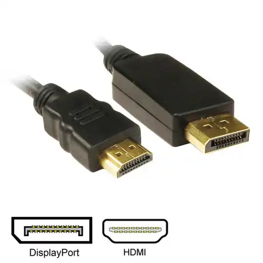 (image for) Xclio HDMI2.0 to DisplayPort Cable 1.8M