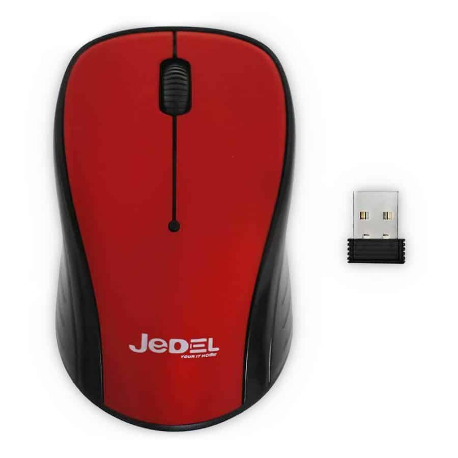 Xclio Optical 3 Button Wireless Mouse w/ Scroll Wheel - Red/Black