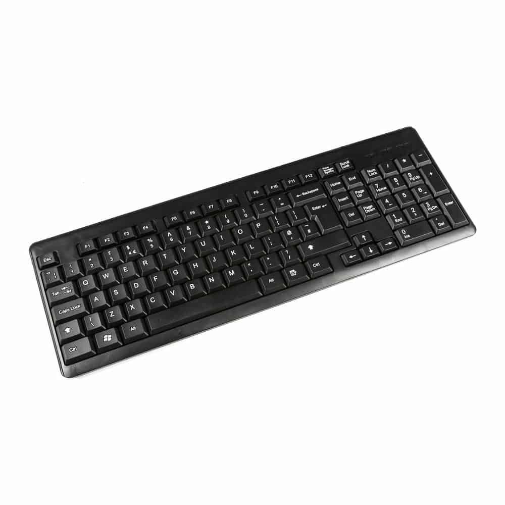 Xclio Wireless Keyboard Slim with Nano USB Black