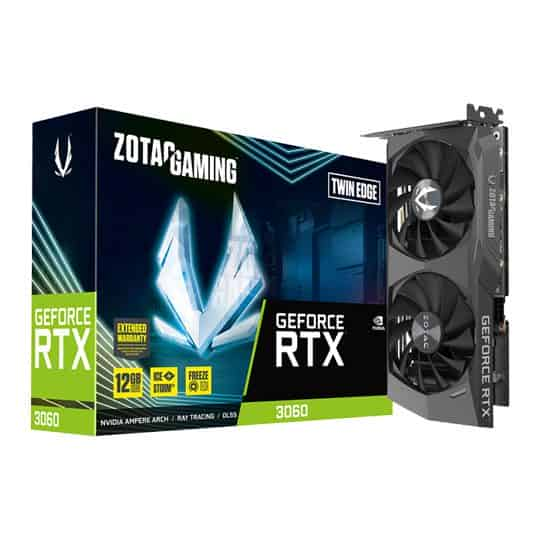 ZOTAC GAMING NVIDIA GeForce RTX 3060 12GB TWIN EDGE Ampere Graphics Card