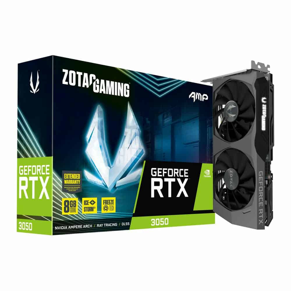 ZOTAC NVIDIA GeForce RTX 3050 8GB AMP Ampere Graphics Card