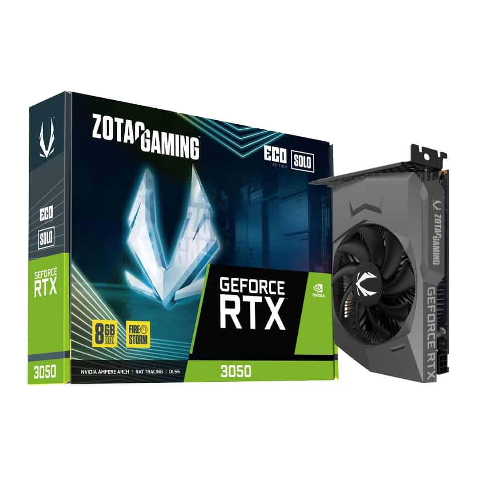 ZOTAC NVIDIA GeForce RTX 3050 ECO SOLO 8GB Ampere Graphics Card