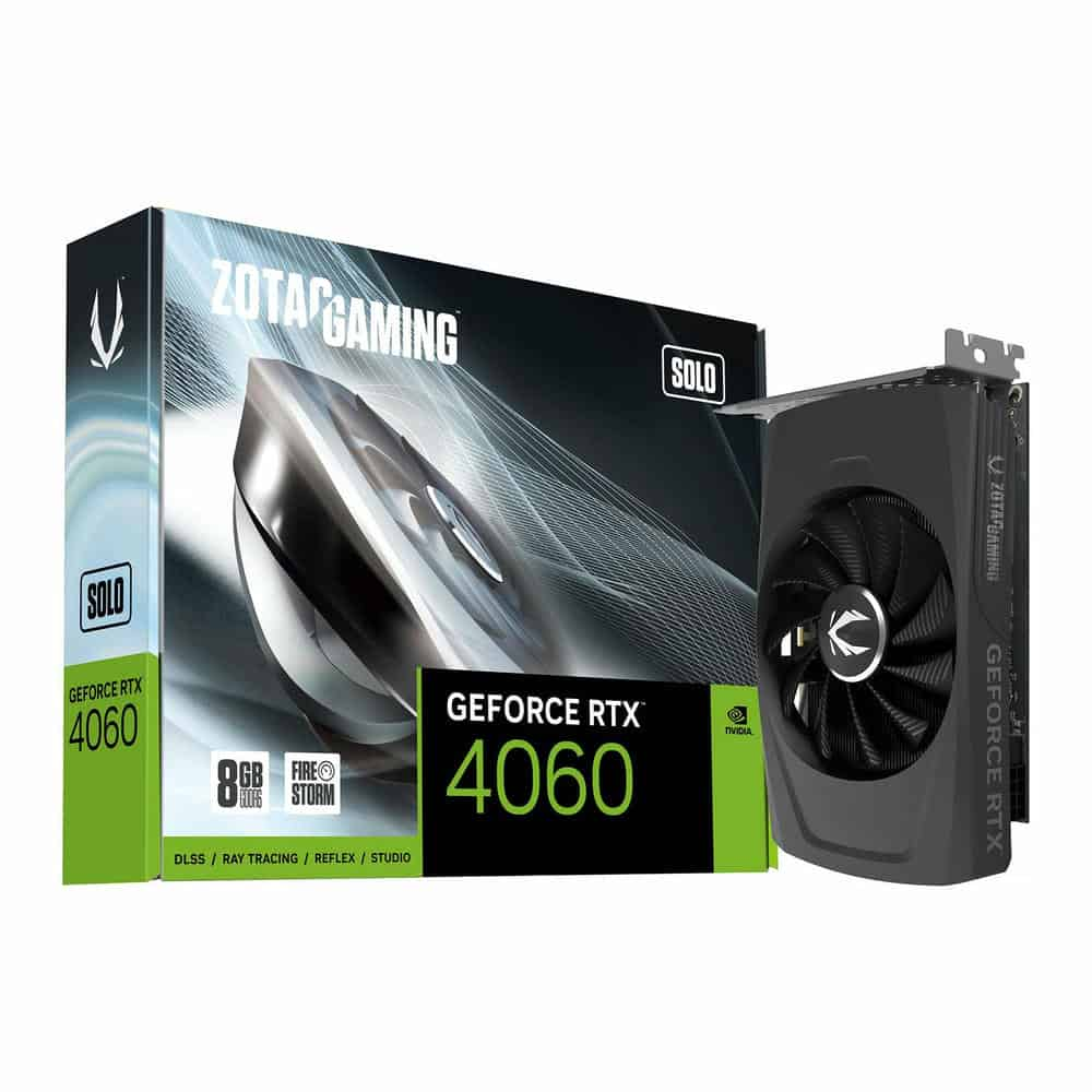 Zotac NVIDIA GeForce RTX 4060 8GB SOLO Ada Lovelace Graphics Card