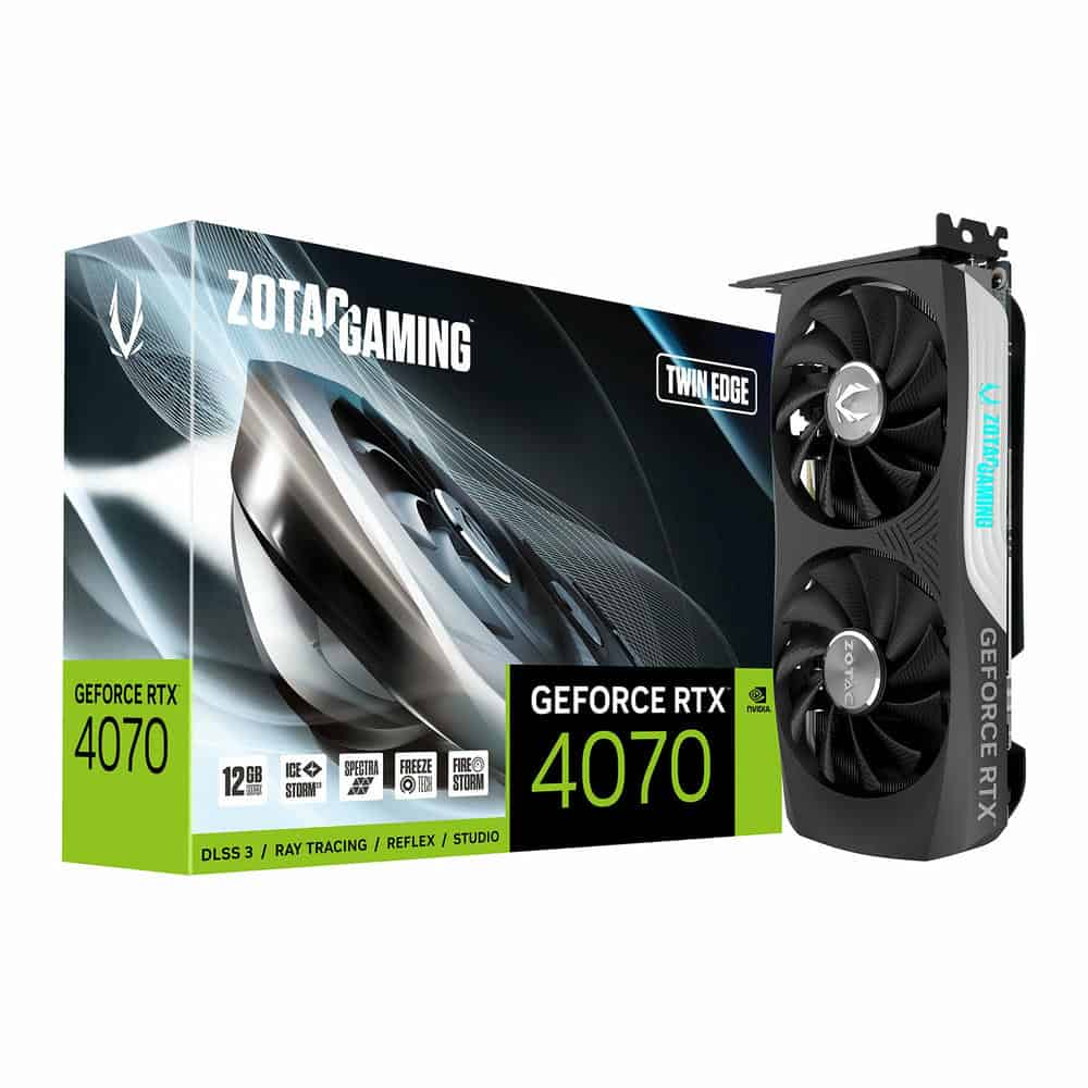 (image for) Zotac NVIDIA GeForce RTX 4070 12GB Twin Edge Ada Lovelace Graphics Card