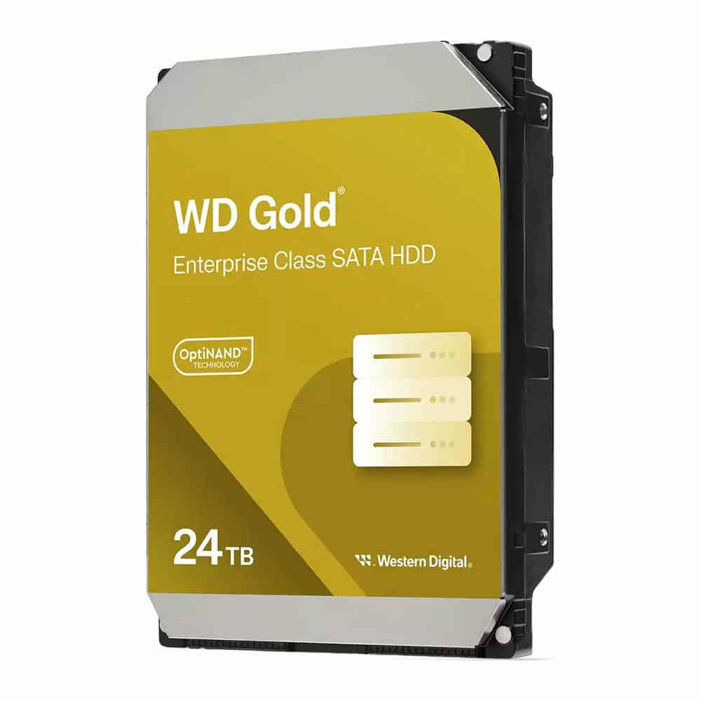 WD Gold 24TB 3.5- Enterprise SATA HDD-Hard Drive 7200rpm