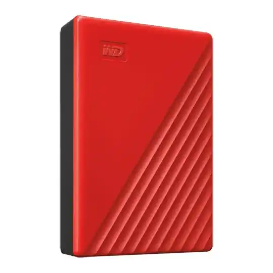 WD My Passport 4TB External Portable Hard Drive/HDD - Red